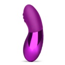Le Wand Point Cherry - konturowany wibrator lay-on z silikonu medycznego i stali nierdzewnej, 9,6 cm - 3