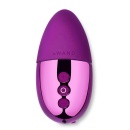 Le Wand Point Cherry - konturowany wibrator lay-on z silikonu medycznego i stali nierdzewnej, 9,6 cm - 5
