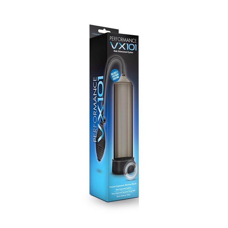 Pompa próżniowa do prącia Performance VX101 z ręczną pompką balonową, długość 24,1 cm - 1