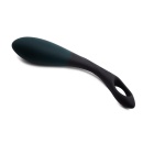 AL.Black Heart (Teal/Black) — anatomiczny stymulator silikonowy z aksamitną powierzchnią, uchwytem z otworem na palec i wymiaram - 3