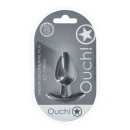 Smooth Silicone Anal Plug - Medium - 3.1 / 7,9 cm - Gunmetal - 2