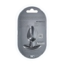 Smooth Silicone Anal Plug - Medium - 3.1 / 7,9 cm - Gunmetal - 3