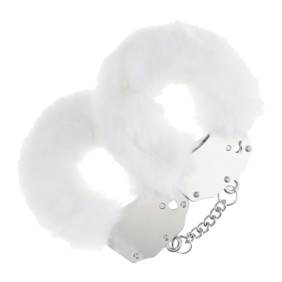 Heavy-duty Fluffy Handcuffs - White - 1
