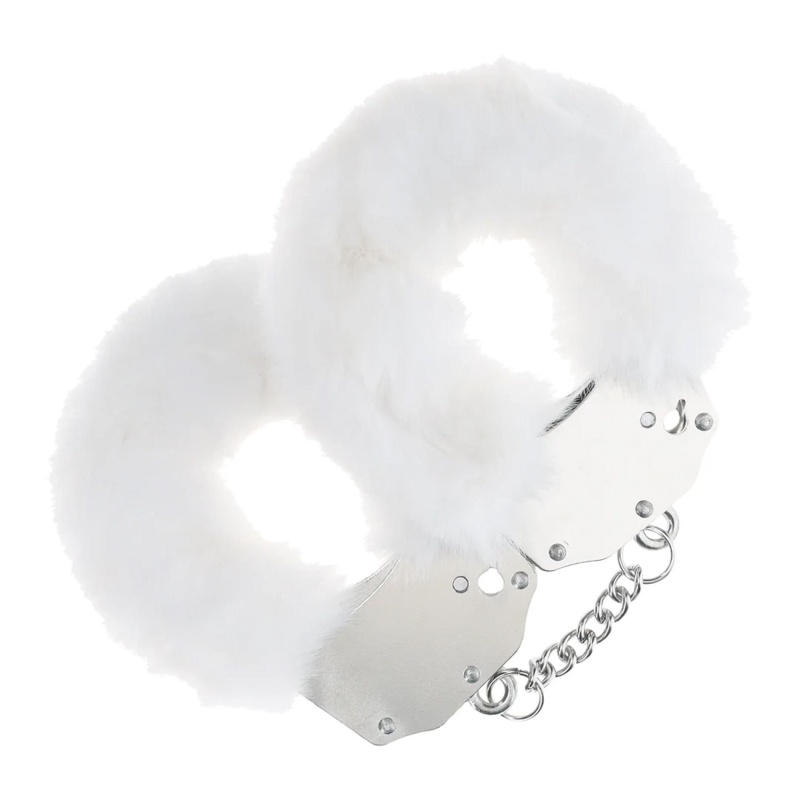 Heavy-duty Fluffy Handcuffs - White - 1
