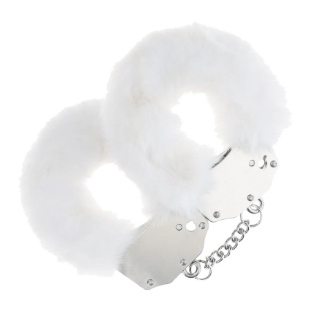 Heavy-duty Fluffy Handcuffs - White - 1
