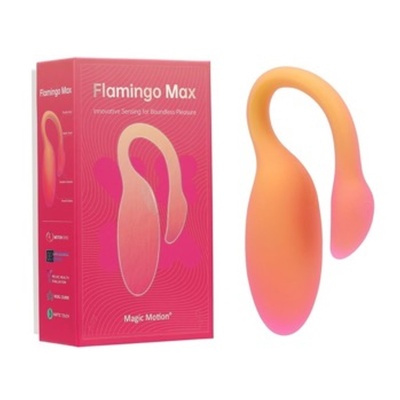 Flamingo Max Wibrator z Aplikacją i Biofeedback - Pomarańczowy (8 cm) - 1 2