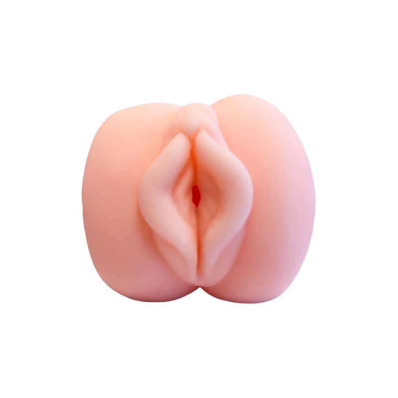 Masturbator Emma TPE z teksturowanym tunelem i otworem podciśnieniowym, 12,2 cm - 3