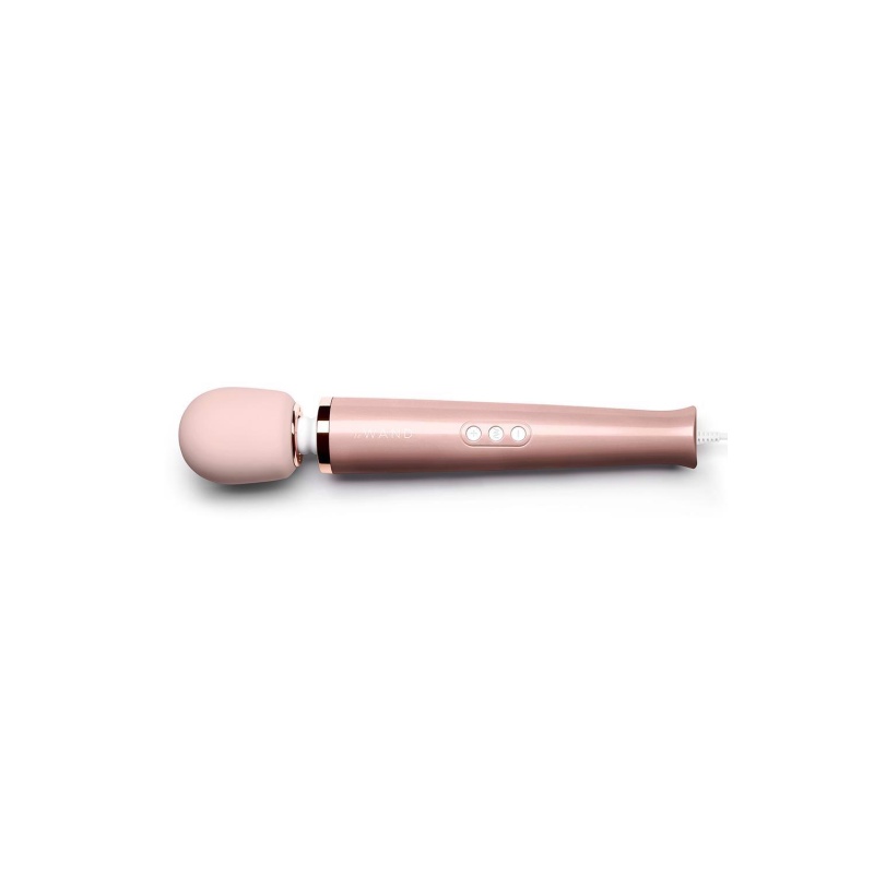 Masażer erotyczny Plug-In Rose Gold - przewodowy, elastyczna szyjka, 34 x 6,2 cm - 3