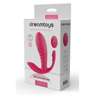ESSENTIALS TRIPLE PLEASURE VIBE PINK - 1