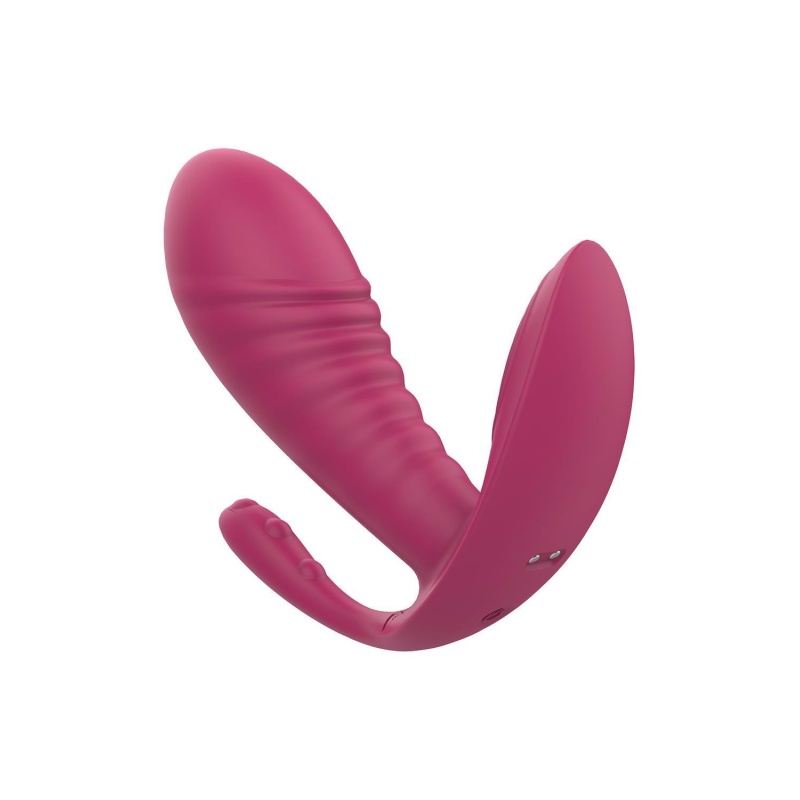 Wibrator potrójny TRIPLE PLEASURE VIBE PINK - 3 końcówki, 2 silniki, 11,8 cm - 3