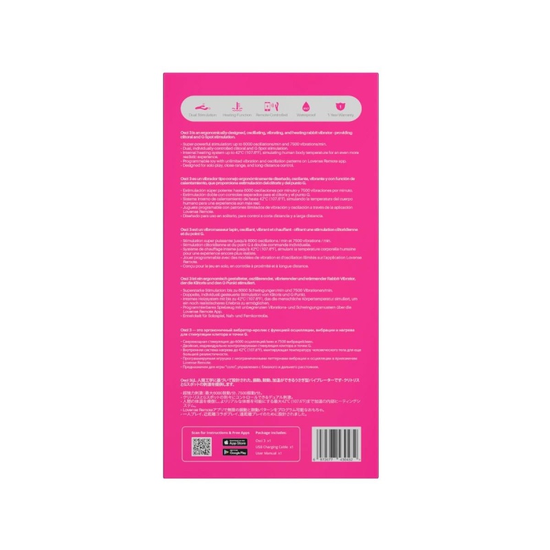 Lovense Osci 3 Rabbit Vibrator - 11
