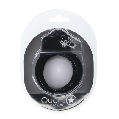 Classic Metal Handcuffs - Black - 1 2