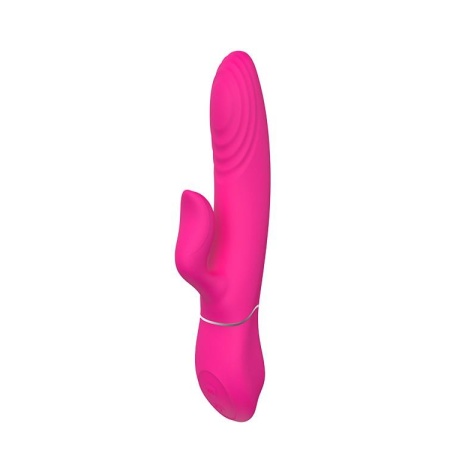 Wibrator Duo Thruster z wałem o 9 poziomach ruchu pchającego, długość 14 cm, średnica 3,5 cm - 2