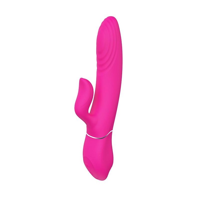 Wibrator Duo Thruster z wałem o 9 poziomach ruchu pchającego, długość 14 cm, średnica 3,5 cm - 4