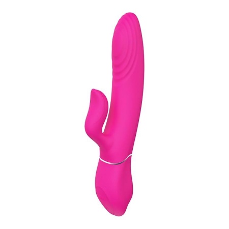 Wibrator Duo Thruster z wałem o 9 poziomach ruchu pchającego, długość 14 cm, średnica 3,5 cm - 4
