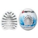 Masturbator Pleasure Egg III TPR - ręczny, z wewnętrzną teksturą - 1
