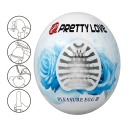 Masturbator Pleasure Egg III TPR - ręczny, z wewnętrzną teksturą - 9