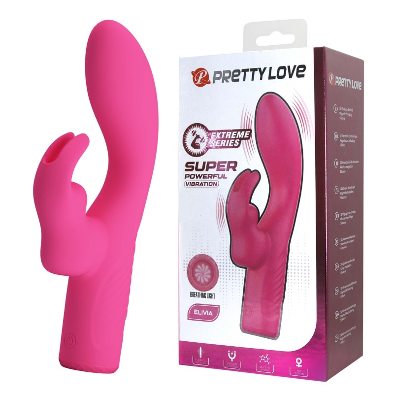 Wibrator typu rabbit Elivia do podwójnej stymulacji punktu G i łechtaczki, 17,2 cm - 1