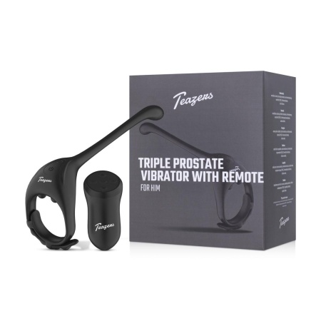Teazers Triple Prostate Vibrator with Remote - 1