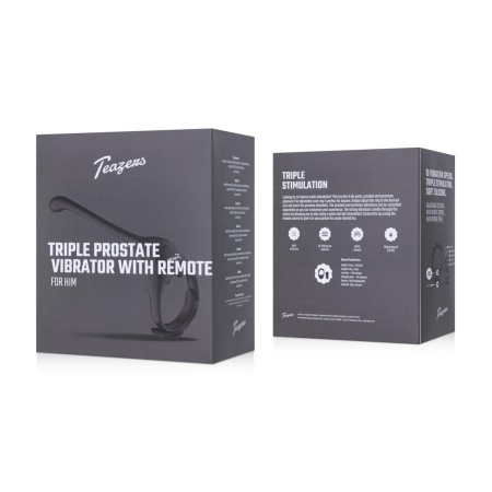 Teazers Triple Prostate Vibrator with Remote - 15