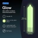 Prezerwatywy Glow - Świecące w ciemności, lateksowe, 3 sztuki - 2