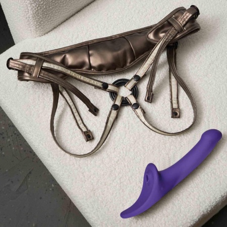 Multi Orgasm Dildo S - fioletowy silikon, 3 niezależne silniki, pilot zdalnego sterowania, IPX7, 25,4 cm - 7