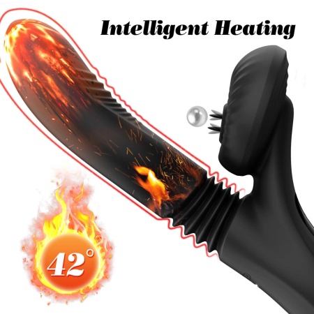 Wibrator silikonowy 7 Powerful Modes - lizanie, ruch posuwisty, podgrzewanie, 24,1 cm - 8