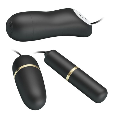 Zestaw stymulatorów Double Vibro-Bullets - wibracje i elektrostymulacja, 17 × 14 × 4 cm - 3
