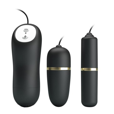 Zestaw stymulatorów Double Vibro-Bullets - wibracje i elektrostymulacja, 17 × 14 × 4 cm - 4