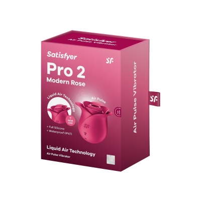 Stymulator łechtaczki Pro 2 Modern Rose z technologią Air Pulse i Liquid Air, 6,5 cm - 1 2
