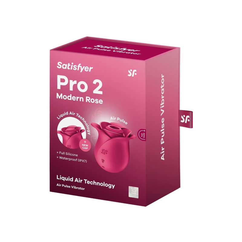 Stymulator łechtaczki Pro 2 Modern Rose z technologią Air Pulse i Liquid Air, 6,5 cm - 2