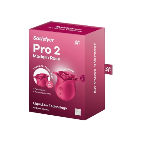 Stymulator łechtaczki Pro 2 Modern Rose z technologią Air Pulse i Liquid Air, 6,5 cm - 2