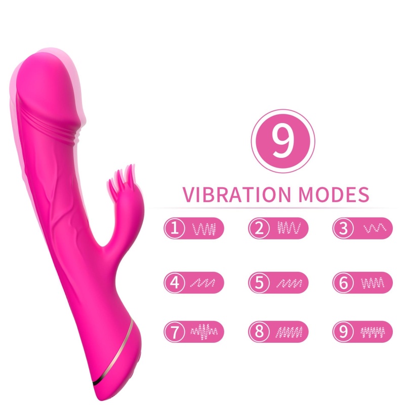 Rubberco Rose Red, 2* 9 vibration functions - 3