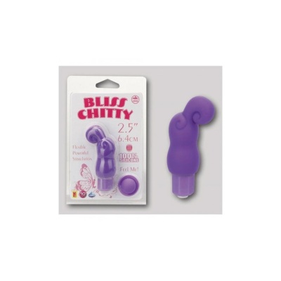 xBLISS CHITTY, MINI VIBRATOR, 10 FUNKTIONEN, WASSERFEST, SILIKON, LILA, 6,4CM - 1