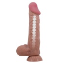 Dildo Sliding Skin 9,4'' z przyssawką i elastycznym rdzeniem, 24 cm - 2