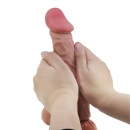 Dildo Sliding Skin 9,4'' z przyssawką i elastycznym rdzeniem, 24 cm - 8