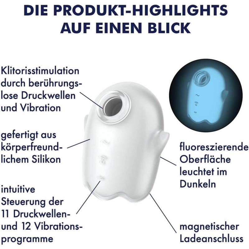 Satisfyer Glowing Ghost White - 3