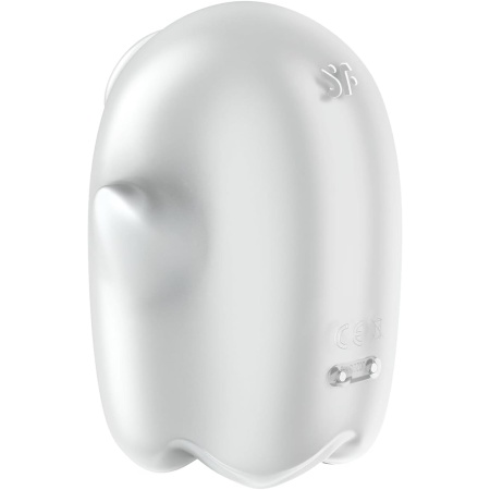 Kompaktowy wibrator Glowing Ghost White z technologią Air Pulse, 2 niezależnymi silnikami i silikonem medycznym IPX7 - 8