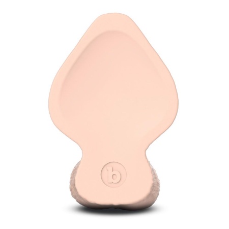 Dildo Slipskin Girthy - realistyczne jądra, zakrzywiony kształt, 17,8 cm, kompatybilne z uprzężą - 6