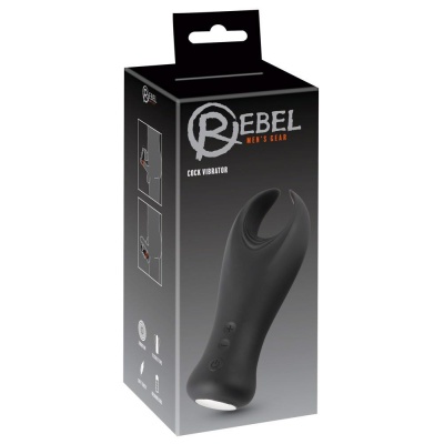 Wibrator na penisa Rebel Cock Vibrator z elastycznymi skrzydełkami wibracyjnymi, 10 trybami wibracji i długością 16 cm - 1