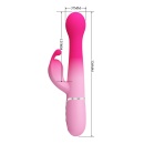 Wibrator królik Dejon BW-500014-4 - 7 funkcji wibracji, 4 tryby rotacji, 4 poziomy wypychania, 3,7 x 22,6 cm - 9