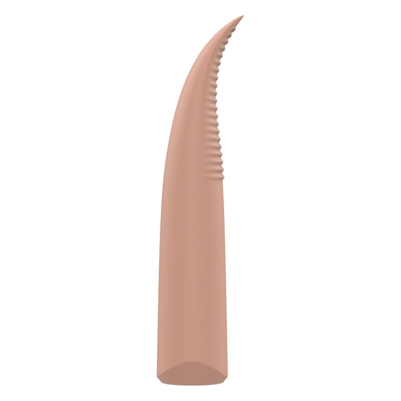 Stymulator łechtaczki Laurel z elastyczną końcówką i teksturowanymi wypustkami, 15,5 cm - 3