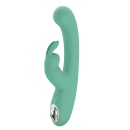 Wibrator króliczek Lamar Green z wygiętą główką G-Spot, podwójną stymulacją i wyświetlaczem LED - 2