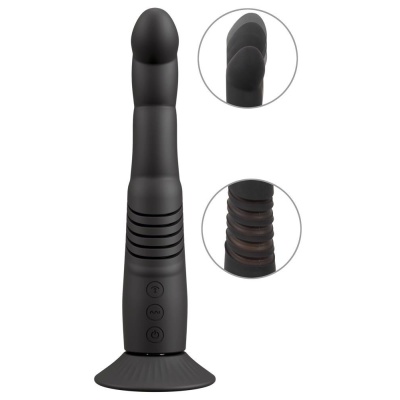 Wibrator G i P-Spot Thrusting Couples Choice - silikonowy, mechanizm thrustingu, średnica 3,7 cm - 1 2