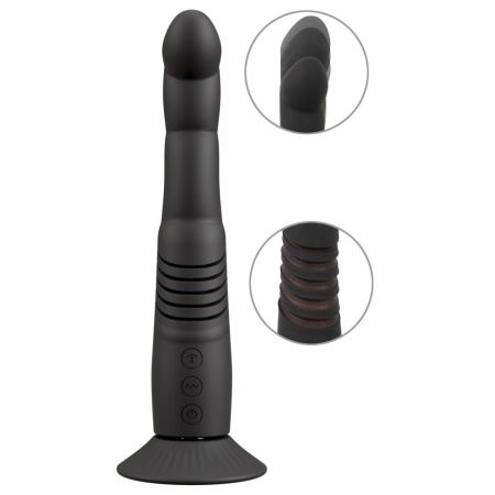 Wibrator G i P-Spot Thrusting Couples Choice - silikonowy, mechanizm thrustingu, średnica 3,7 cm - 2