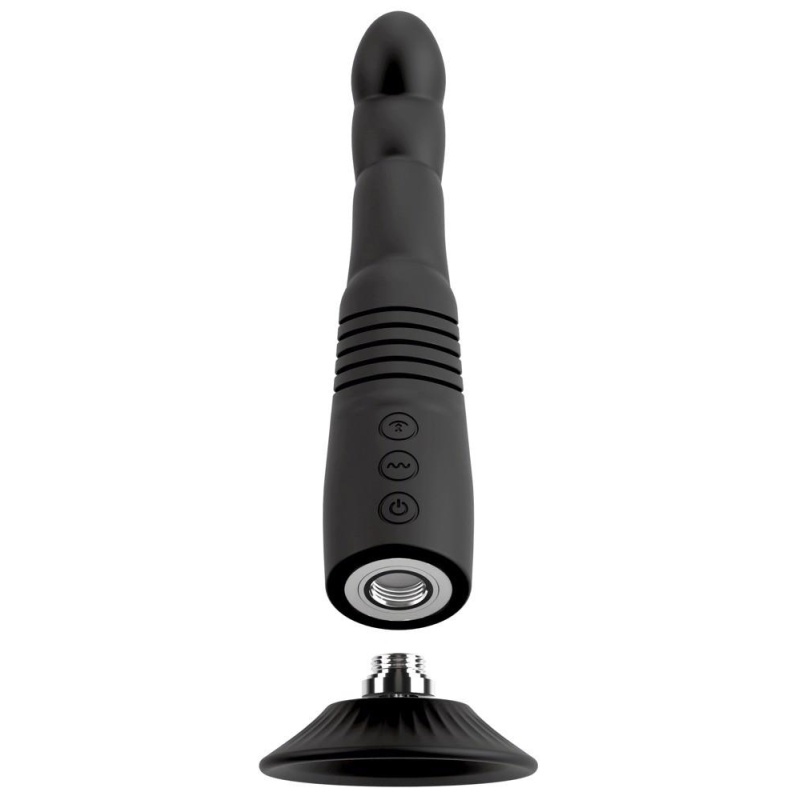 Wibrator G i P-Spot Thrusting Couples Choice - silikonowy, mechanizm thrustingu, średnica 3,7 cm - 3