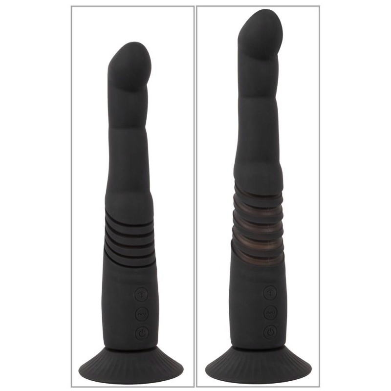 Wibrator G i P-Spot Thrusting Couples Choice - silikonowy, mechanizm thrustingu, średnica 3,7 cm - 4