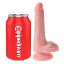 Dildo 6" Cock with Balls Light – realistyczne PVC z przyssawką i jądrami, 15,2 cm - 2