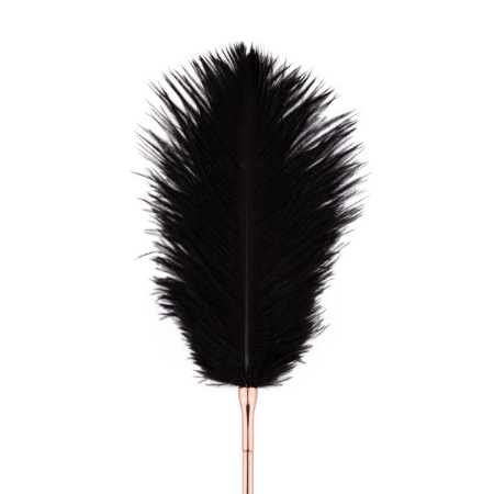 Feather Tickler & Whip - Dwufunkcyjny Łaskotnik Piórkowy i Bat Łańcuszkowy, Wykończenie Różowe Złoto - 5