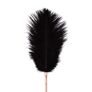 Feather Tickler & Whip - Dwufunkcyjny Łaskotnik Piórkowy i Bat Łańcuszkowy, Wykończenie Różowe Złoto - 5